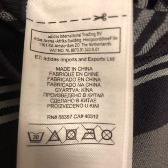 Adidas by Stella McCartney Blue-Grey Tights, Size M - Picture 7 of 7